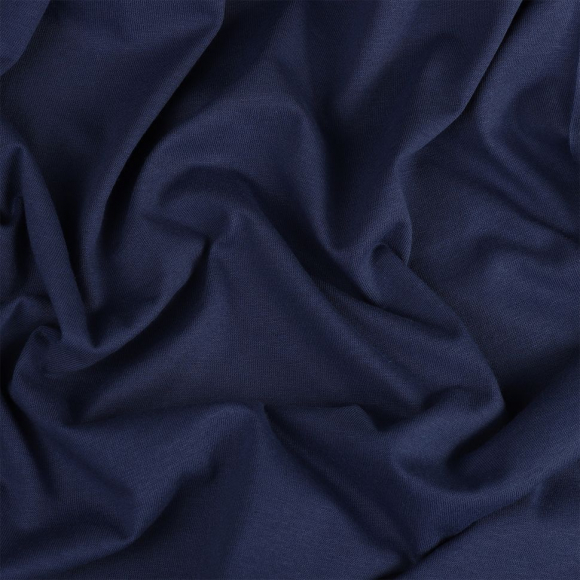 Ткань трикотаж Кулирка хлопок 145г опененд 100+100см индиго 19-4030 уп.6м