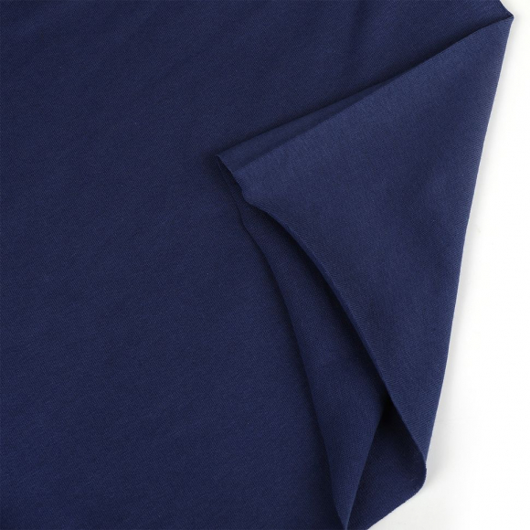 Ткань трикотаж Кулирка хлопок 145г опененд 100+100см индиго 19-4030 уп.6м