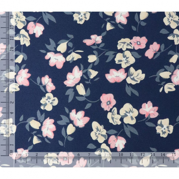 Ткань шелк Армани 90г/м? 97% полиэстер, 3% спандекс шир.145см арт.Р.20235.01 цв.01 синий рул.30м