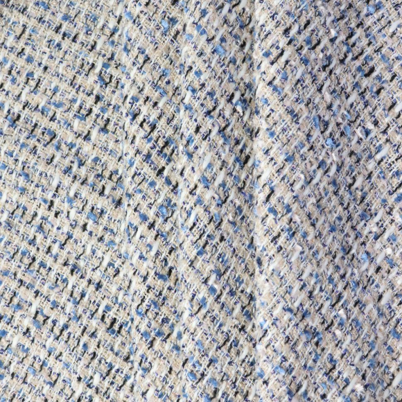 Ткань Твид Шанель 400 г кв.м 100% полиэстер шир.148 см арт.Р.19215.02 цв.02 мультиколор уп.25м