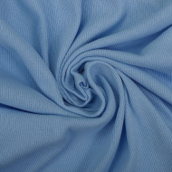 Кашкорсе трикотажное полотно арт. ДЛ-501 плот.220г/м2 шир.60+60 цв.3086 небо пач.15-60м (1кг-3,78м)