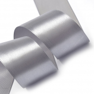 Лента атласная 50мм цв.3170 т.серый IDEAL уп.27,4 м