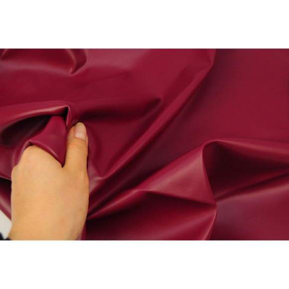 Кожа на трикотаже 240 г кв.м полиуретан 60% полиэстер 40% шир.140 см арт.Т.2509.09 цв.09 вишневый уп.25м Кожа на трикотаже 240 г кв.м полиуретан 60% полиэстер 40% шир.140 см арт.Т.2509.09 цв.09 вишневый уп.25м