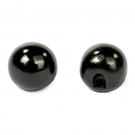 Пуговицы пластик TBY.A517 цв.002 черный 16L-10мм, на ножке, 50 шт