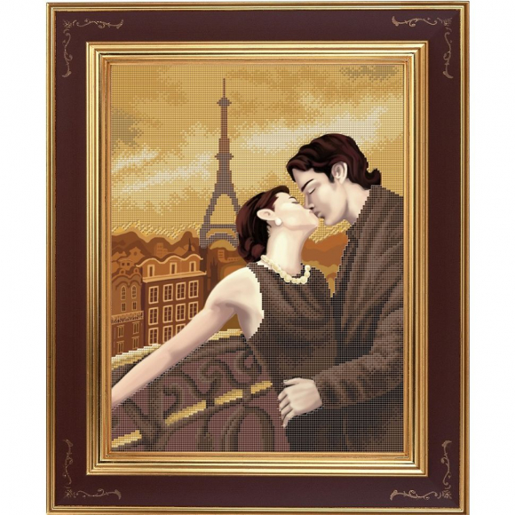 Рисунок на ткани бисером БЛАГОВЕСТ арт.К-3052 Романтический вечер 28,5х37,5 см