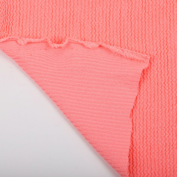 Ткань трикот. Бифлекс жатка арт.TBY-JB-02 490г/м? 92% ПЭ 8% спандекс шир.80см цв.2 розовый рул.57м