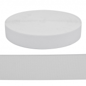 Резинка башмачная для обуви 40мм цв.белый аппретированная уп.25 м