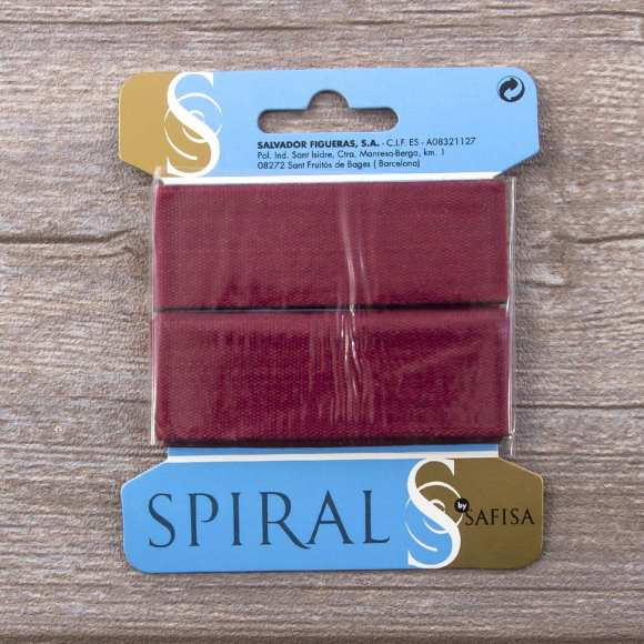 32171_Тесьма киперная хлопковая на блистере SAFISA, 25 мм, 2 м , цвет 30, бордо