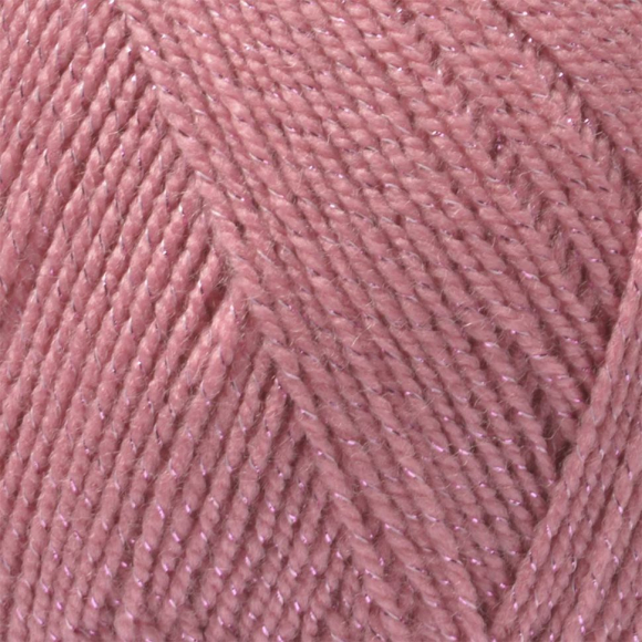 Пряжа для вязания ПЕХ Мерцающая (96% акрил, 4% метанит) 5х100г/430м цв.085 розовая дымка
