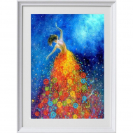 Рисунок на ткани (Бисер) КОНЁК арт. 8491 Танцующая в темноте 29х39 см