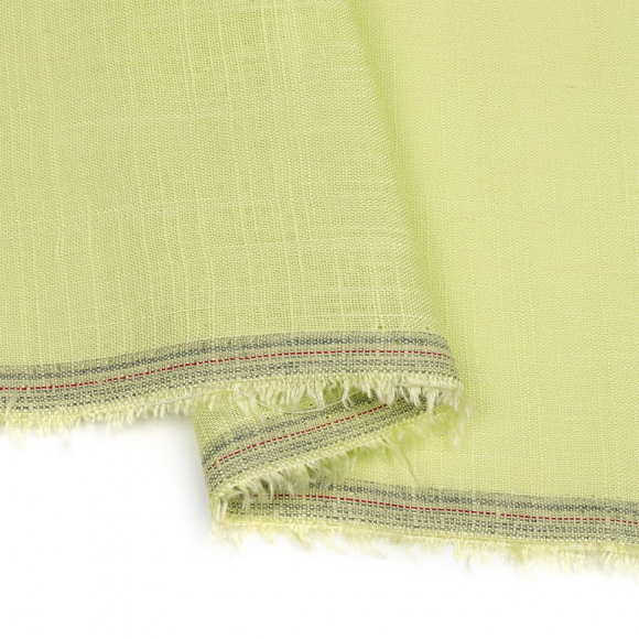 Ткань льняная TBYLi-1002-37 190г/м? 40% лен 60%виск. шир 140см цв.37 лимон рул 10м