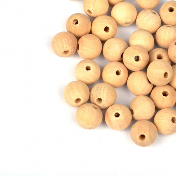 Бусины деревянные MAGIC HOBBY арт.MG-B4968 цв.натуральный уп.40г 14мм, in ?4 мм