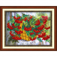 Набор для вышивания бисером ПАУТИНКА арт.Б-1237 Рябинка 28х38 см Набор для вышивания бисером ПАУТИНКА арт.Б-1237 Рябинка 28х38 см