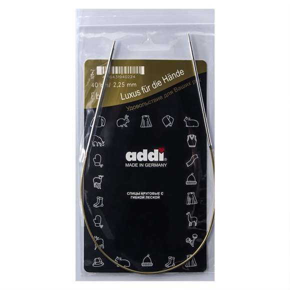 Спицы, круговые, супергладкие, addiClassic №2.25, 40 см Спицы, круговые, супергладкие, addiClassic №2.25, 40 см