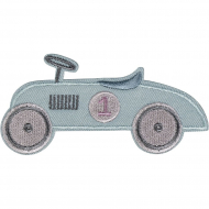Термоаппликация "Автомобиль 1 голубой"