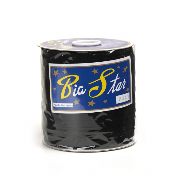 Косая бейка хлопок TBY арт.CB20 шир.20мм цв.F322 черный уп.132 м Косая бейка хлопок TBY арт.CB20 шир.20мм цв.F322 черный уп.132 м