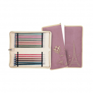 29323 Knit Pro Набор прямых спиц для вязания Royale 35см ламинированная береза, 8 видов спиц 3,5мм, 4мм, 4,5мм, 5мм, 5,5мм, 6мм, 7мм, 8мм