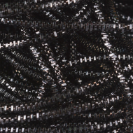 Канитель трунцал мягкая, фигурная арт.KAN/MN1-24 глянец, цв.черный уп.100 г