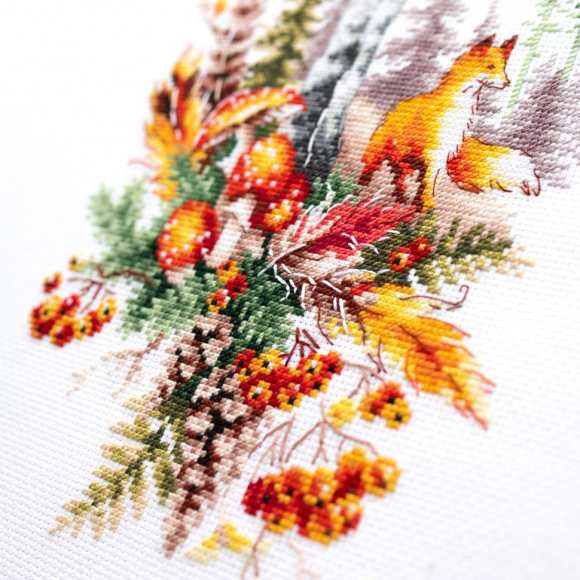 Набор для вышивания ЧУДЕСНАЯ ИГЛА арт.200-018 Дух осеннего леса 17x27 см