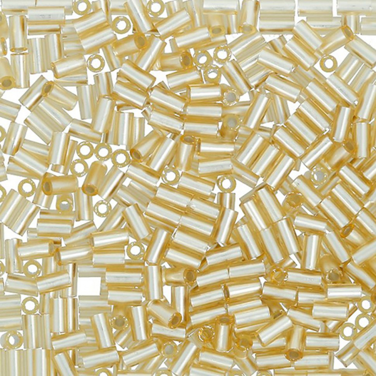Бисер Япония "TOHO" BUGLE №4  3 мм 5 х 5 г №0022F св.золотистый