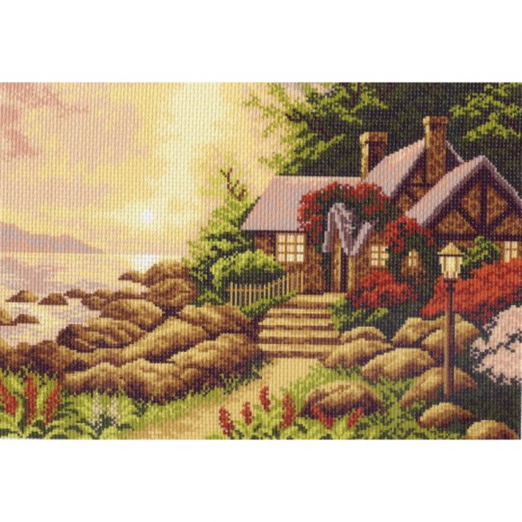 Рисунок на канве МАТРЕНИН ПОСАД арт.37х49 - 0618 Вечер у моря