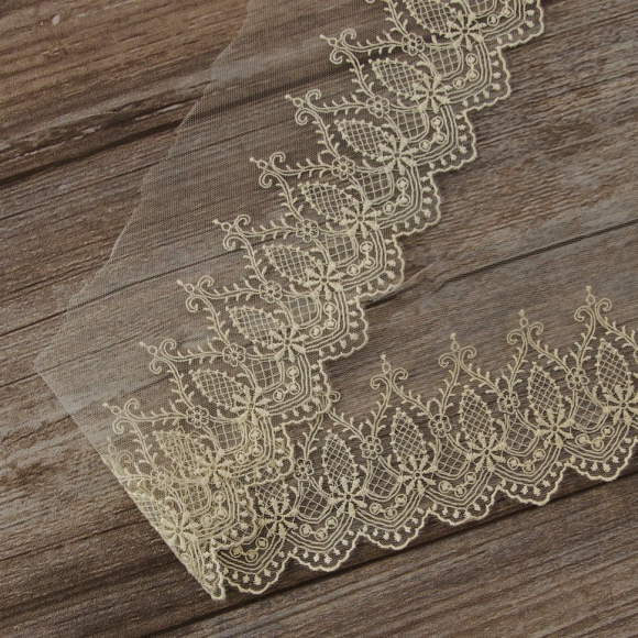 185658_Кружево-вышивка на тюле, 45 мм