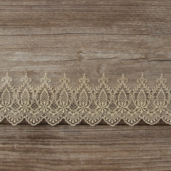 185658_Кружево-вышивка на тюле, 45 мм