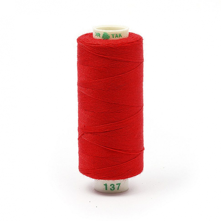 Нитки Dor Tak бытовые 40/2 полиэстер 366м цв.137 красный
