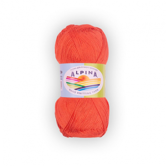 Пряжа ALPINA VIVEN (100% бамбук) 10х50г/405м цв.19 оранжевый