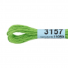 Нитки для вышивания Gamma мулине (3071-3172) 100% хлопок 24 x 8 м цв.3157 салатовый