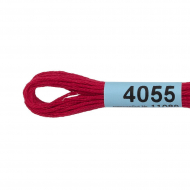 Нитки для вышивания Gamma мулине (3173-6115) 100% хлопок 24 x 8 м цв.4055 малиновый