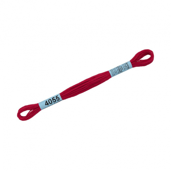 Нитки для вышивания Gamma мулине (3173-6115) 100% хлопок 24 x 8 м цв.4055 малиновый