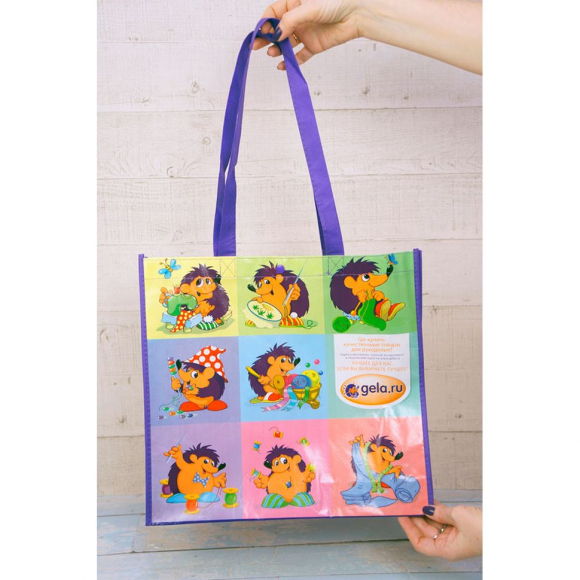 75760_Сумка универсальная "Ежики - рукодельники"