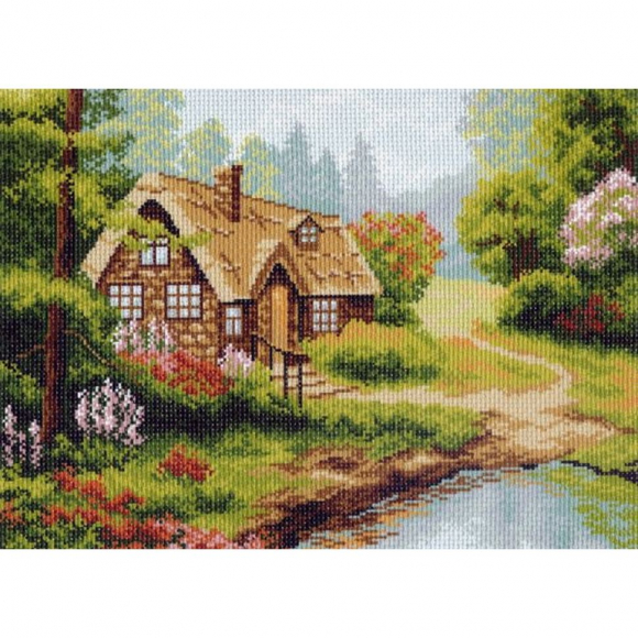 Рисунок на канве МАТРЕНИН ПОСАД арт.37х49 - 0619 Лесная хижина