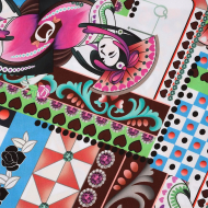 Ткань шелк Армани креп 90 г/м? 97% полиэстер, 3% лайкра шир.148 см арт.T.0266.6 цв.06 коричневый рул.25м