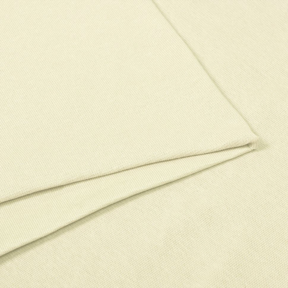 Ткань рибана  гл/крашеный, 215г/м?  95% хл 5%эласт  чулок 80-90см арт.ШН-215955-13 цв.экрю рул.15-80