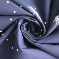 Ткань батист 73 г/м? 100% хлопок шир.145 см арт.Р.15530.02 цв.02 синий уп.25м