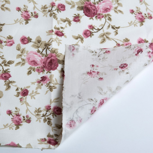 Ткань ранфорс Кантри, арт.WH 10601-v08, 130г/м?,100% хлопок, шир.240см, цв.нежная роза, уп.10м