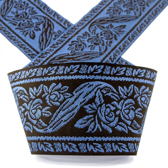 119012_Лента жаккард SAFISA, 100 мм, 15 м, цвет 04