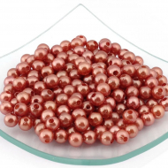 Бусины MAGIC HOBBY круглые перламутр  8мм  цв.156 терракотовый уп.50г  (220 шт)