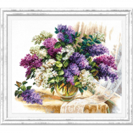 Набор для вышивания ЧУДЕСНАЯ ИГЛА арт.40-64 Аромат сирени 40х37 см