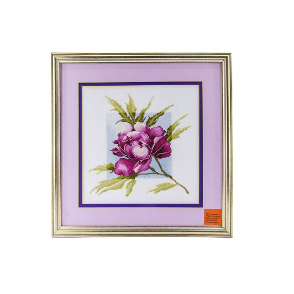 22396_Вышитая картина "Лиловый пион" 22396_Вышитая картина "Лиловый пион"