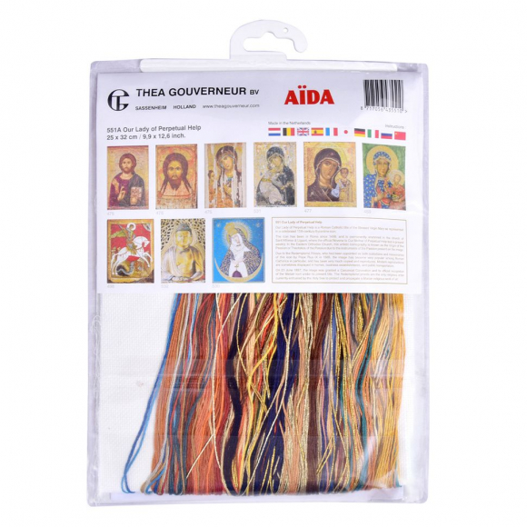 106719_Набор для вышивания "Дева Мария", канва Aida 18 ct