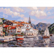 Картины по номерам Белоснежка арт.БЛ.349-AS Черногория 30х40 см