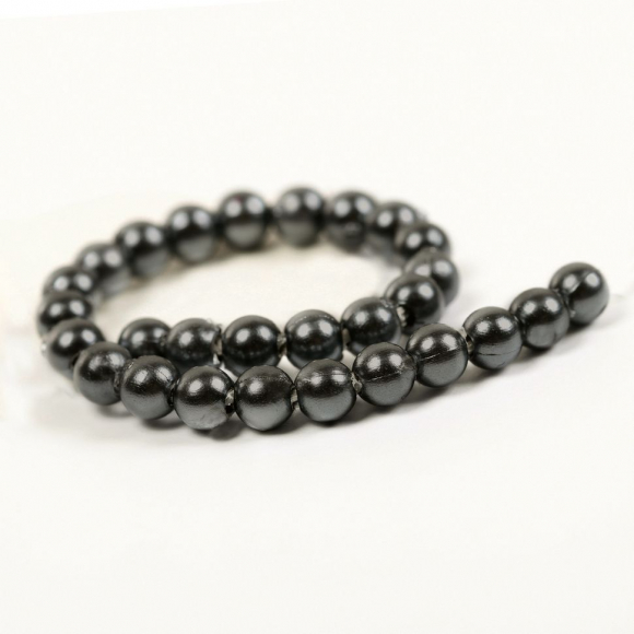 Бусины MAGIC 4 HOBBY круглые перламутр 10мм цв.029 серый уп.50г (96шт)