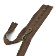 Молния MaxZipper мет. оксид №5, 16см н/р цв.коричн., светлое звено уп.50шт