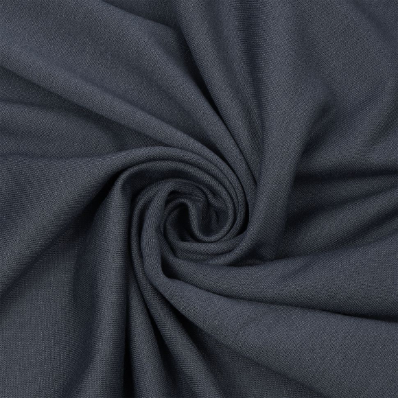 Ткань трикотаж Футер 2х нитка петля 70%пэ 25%вис 5%спан 220г 160см S578 серый уп.3м