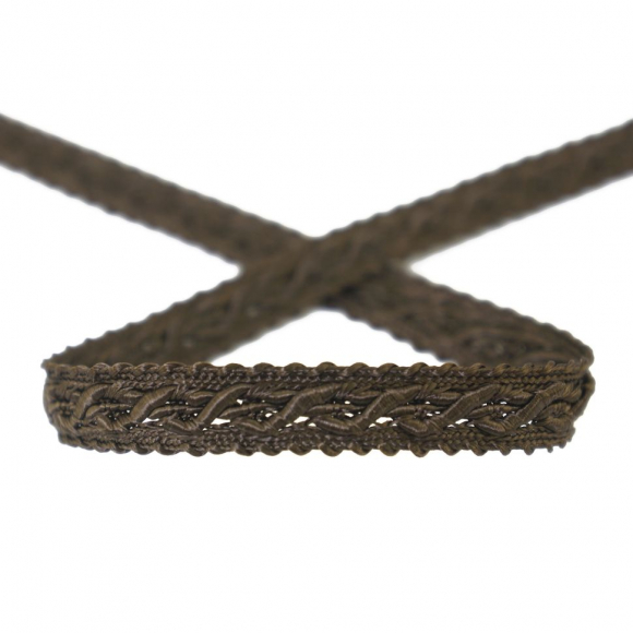 Тесьма PEGA тип интерьерная, цвет коричневый, 10 мм