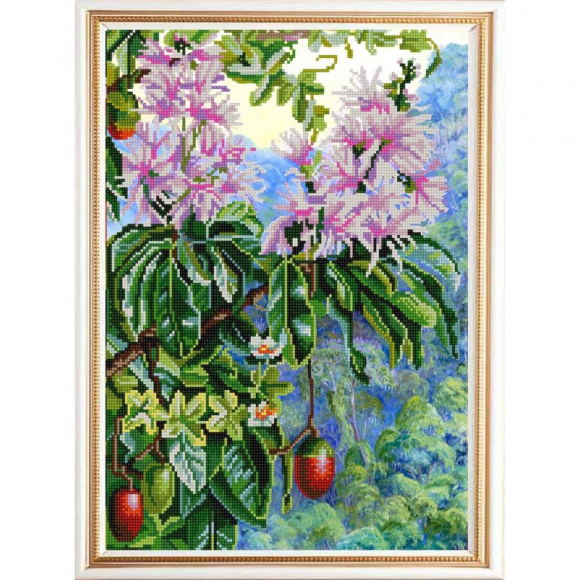 Рисунок на ткани (Бисер) КОНЁК арт. 9965 Экзотические цветы 4 29х39 см Рисунок на ткани (Бисер) КОНЁК арт. 9965 Экзотические цветы 4 29х39 см