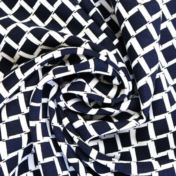 Ткань Штапель 150 г кв.м 100% вискоза шир.145 см арт.Р.27238.02 цв.02 синий уп.30м